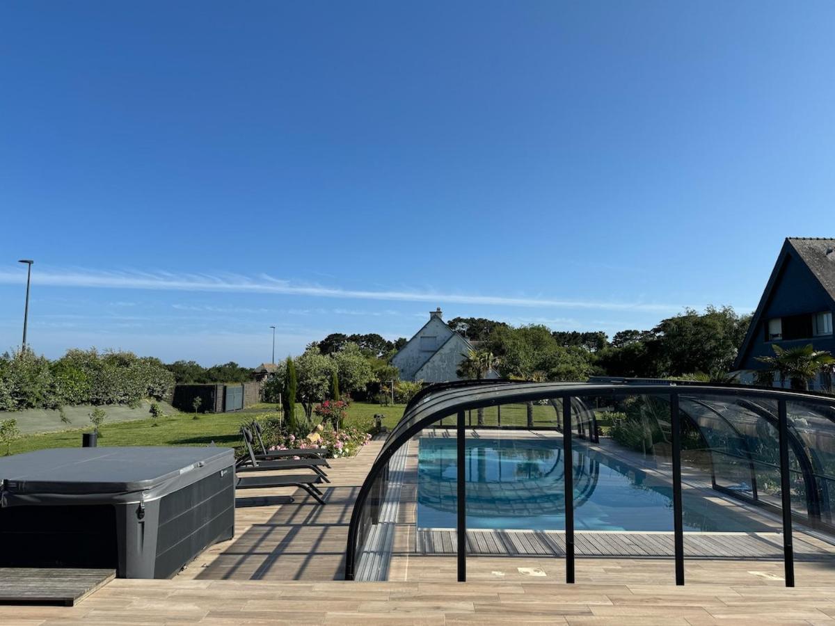 Superbe Villa Tout Confort Avec Piscine Chauffee Er Couverte Et Spa A 2 Pas De La Plage Fouesnant Ngoại thất bức ảnh