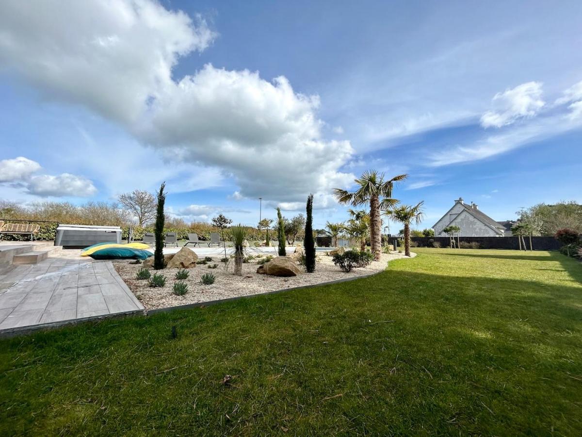 Superbe Villa Tout Confort Avec Piscine Chauffee Er Couverte Et Spa A 2 Pas De La Plage Fouesnant Ngoại thất bức ảnh
